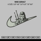 Nike Geralt Embroidery File 6 sizes