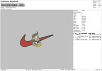 Nike Kratos Embroidery File 6 sizes