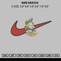 Nike Kratos Embroidery File 6 sizes