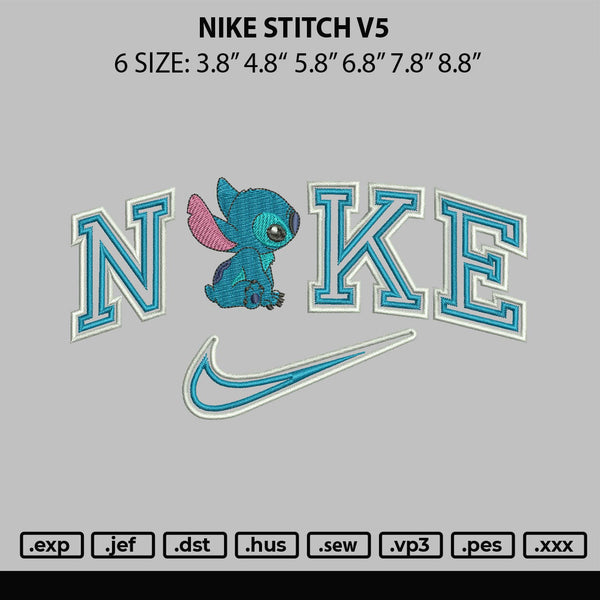 Nike Stitch V5 Embroidery File 6 sizes