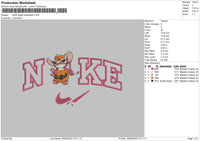 Nike Angel Spooky Embroidery File 6 sizes