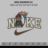 Nike Grandpa V2 Embroidery File 6 sizes