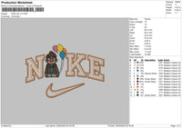 Nike Carl V3 Embroidery File 6 sizes