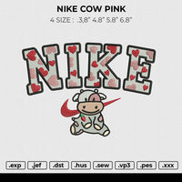 Nike Cow Pink Embroidery