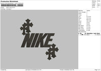 Nike Cross Embroidery File 6 sizes