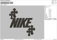 Nike Cross Embroidery File 6 sizes