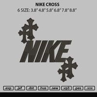 Nike Cross Embroidery File 6 sizes