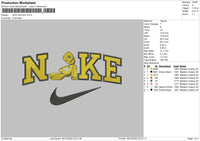 Nike Doll 0612 Embroidery File 6 sizes