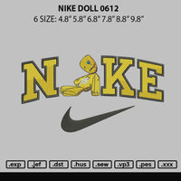 Nike Doll 0612 Embroidery File 6 sizes