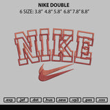 Nike Double Embroidery File 6 sizes