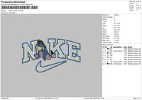 Nike Eeyore V3 Embroidery File 6 sizes