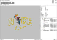 Nike Ellie V2 Embroidery File 6 sizes