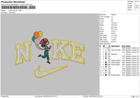 Nike Ellie V2 Embroidery File 6 sizes