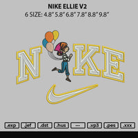 Nike Ellie V2 Embroidery File 6 sizes