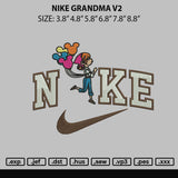 Nike Grandma Embroidery File 6 sizes