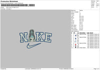 Nike Emily v2 Embroidery File 6 sizes