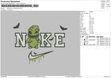 Nike Grinch Halloween Embroidery File 6 sizes