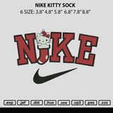 Nike Kittysock Embroidery File 6 sizes