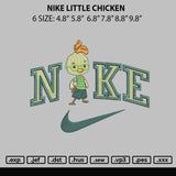 Nike Little Chicken Embroidery File 6 sizes