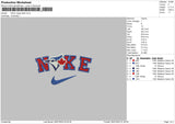 Nike Maple Leafe Embroidery File 6 sizes