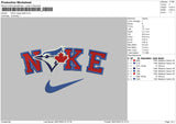 Nike Maple Leafe Embroidery File 6 sizes