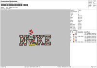 Nike Mickeykiss Embroidery File 6 sizes