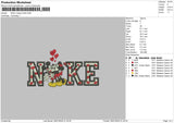 Nike Mickeykiss Embroidery File 6 sizes