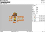 Nike Orange Embroidery File 6 sizes