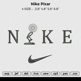 Nike pixar Embroidery