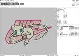 Nike Pokemon Pink Embroidery File 6 sizes