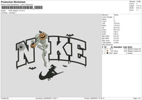 Nike Skeleton V3 Embroidery File 6 sizes