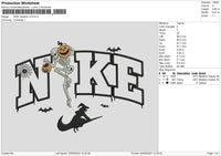 Nike Skeleton V3 Embroidery File 6 sizes