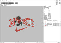 Nike Spider Chibi Embroidery File 6 sizes