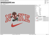 Nike Spider Chibi Embroidery File 6 sizes