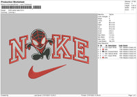 Nike Spider Chibi Embroidery File 6 sizes