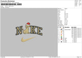 Nike Nala Xmas Embroidery File 6 sizes