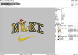 Nike Simba Xmas Embroidery File 6 sizes