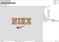 Nike Stright Embroidery File 6 sizes