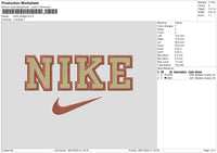 Nike Stright Embroidery File 6 sizes