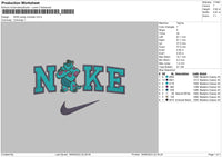 Nike Sulley Monster Embroidery File 6 sizes