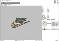 Nike Swoosh Zoro Embroidery File 6 sizes