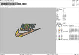 Nike Swoosh Zoro Embroidery File 6 sizes