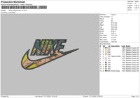 Nike Swoosh Zoro Embroidery File 6 sizes