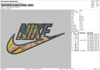 Nike Swoosh Zoro Embroidery File 6 sizes