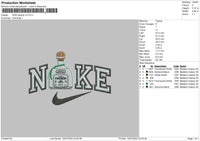 Nike Tequila V2 Embroidery File 6 sizes