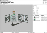 Nike Tequila V2 Embroidery File 6 sizes