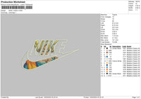 Nike Goku 1402 Embroidery File 6 sizes