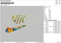 Nike Goku 1402 Embroidery File 6 sizes