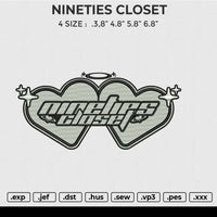 NINETIES CLOSET Embroidery