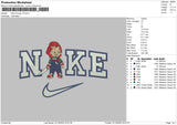 Nike Chucky V4 Embroidery File 6 sizes